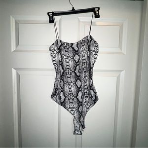 Snakeskin bodysuit